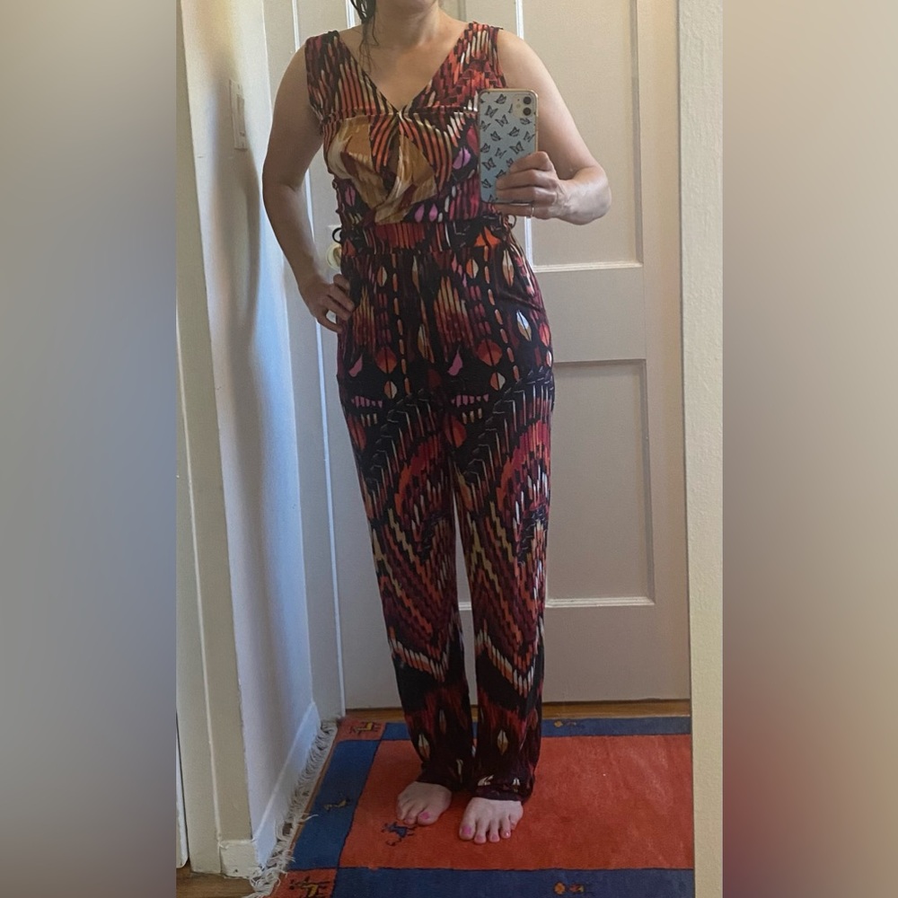Victoria’s Secret Printed V-Neck Jumpsuit